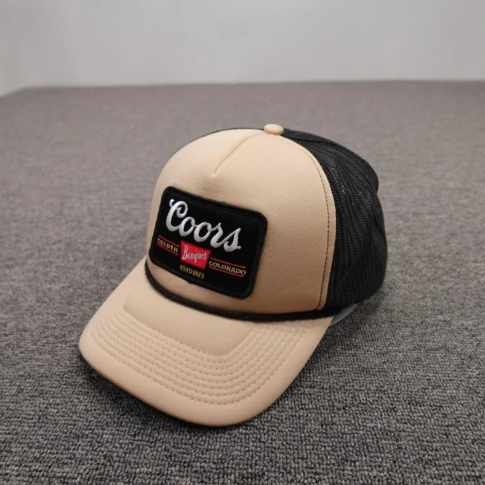 Colorado Limited Hat Cap Snap Back Mens One Size Beige Coors Mesh Trucker Beer